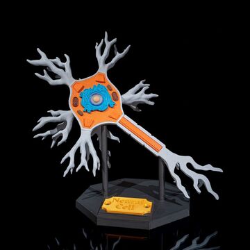 Modelo 3D de neurona en base negra.