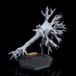 Modelo 3D de neurona sobre base negra