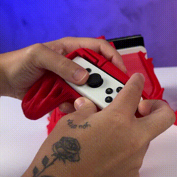 Colocar mando Joy-Con en carcasa roja Nintendo Switch